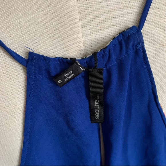 Reversible Maurice’s Multi-colour and Navy Blue Sleeveless Blouse - Size S - Picture 6 of 6